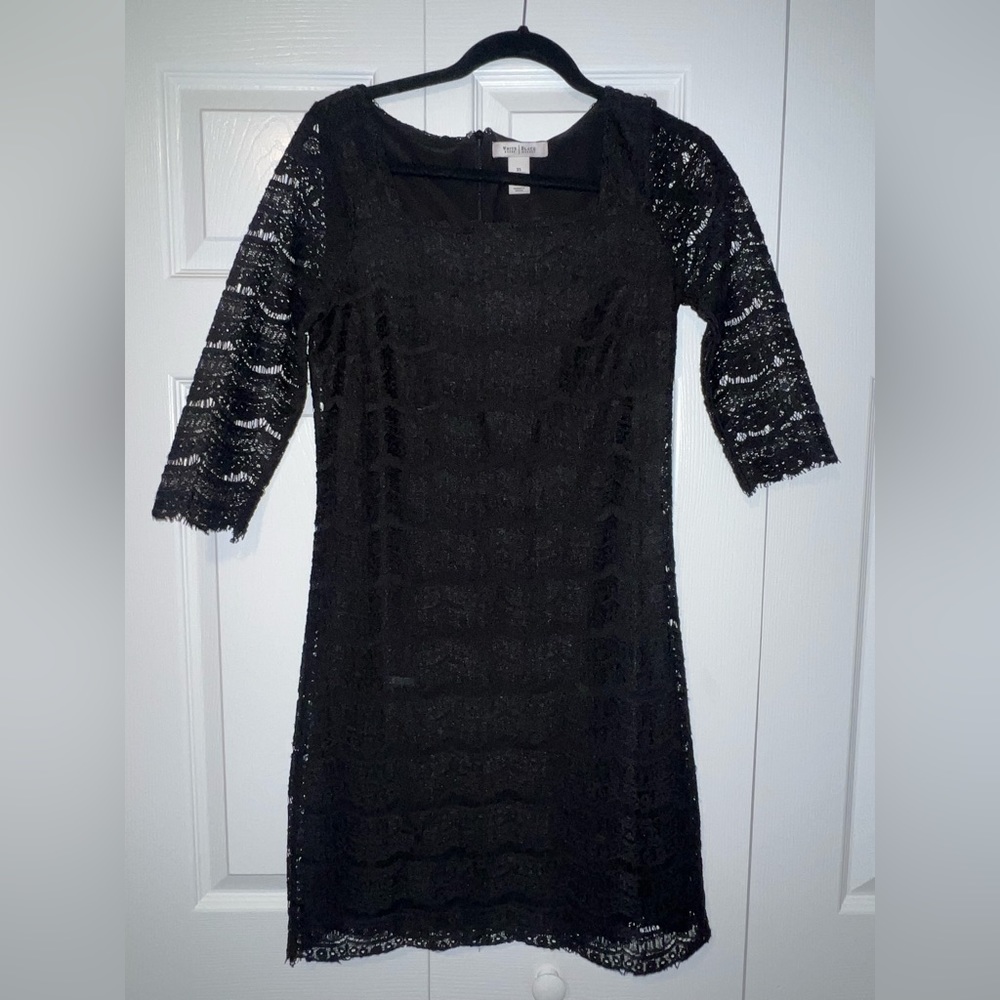 White House Black Market Black Lace Dress